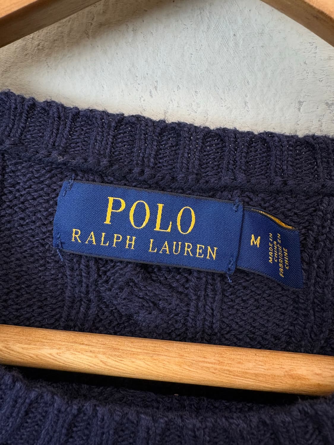 폴로랄프로렌 케이블니트 네이비 상품이미지5