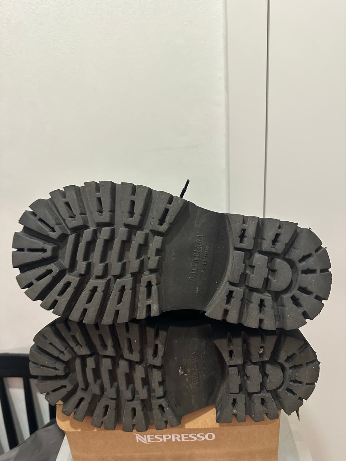 발렌시아가 스톰퍼 부츠 레더 44 상품이미지6