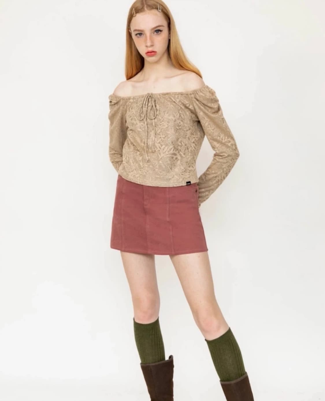 시티브리즈 시티 보타닉 셔링 블라우스 상품이미지1