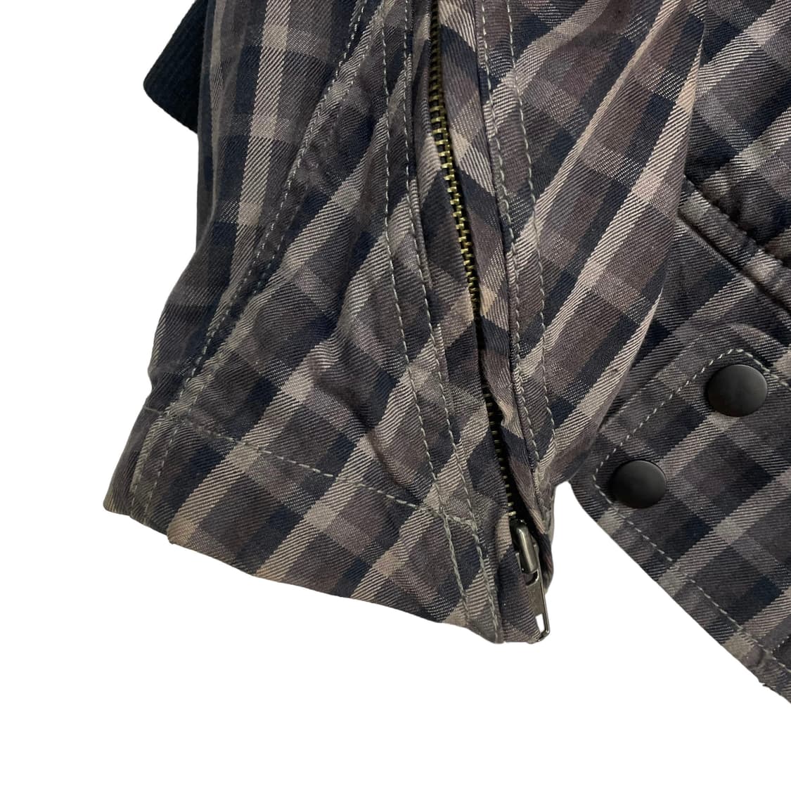 디젤 체크 봄버 라이더 자켓 상품이미지4