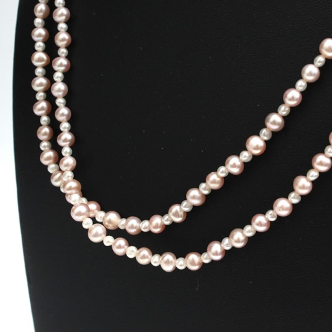 핑크 아이보리 미니진주 목걸이 상품이미지3