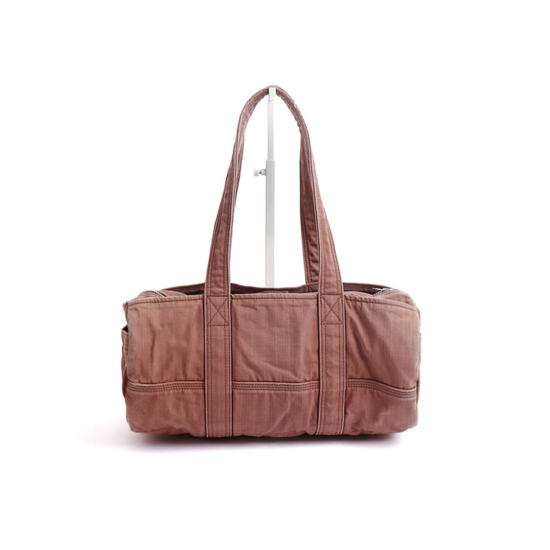 [PORTER] 브릭 브라운 코튼 보스턴 토트백 상품이미지2