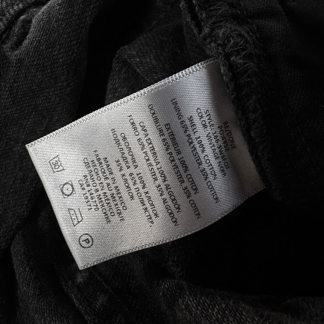 리던 폴드 오버 블랙 데님 진 (24) 상품이미지5