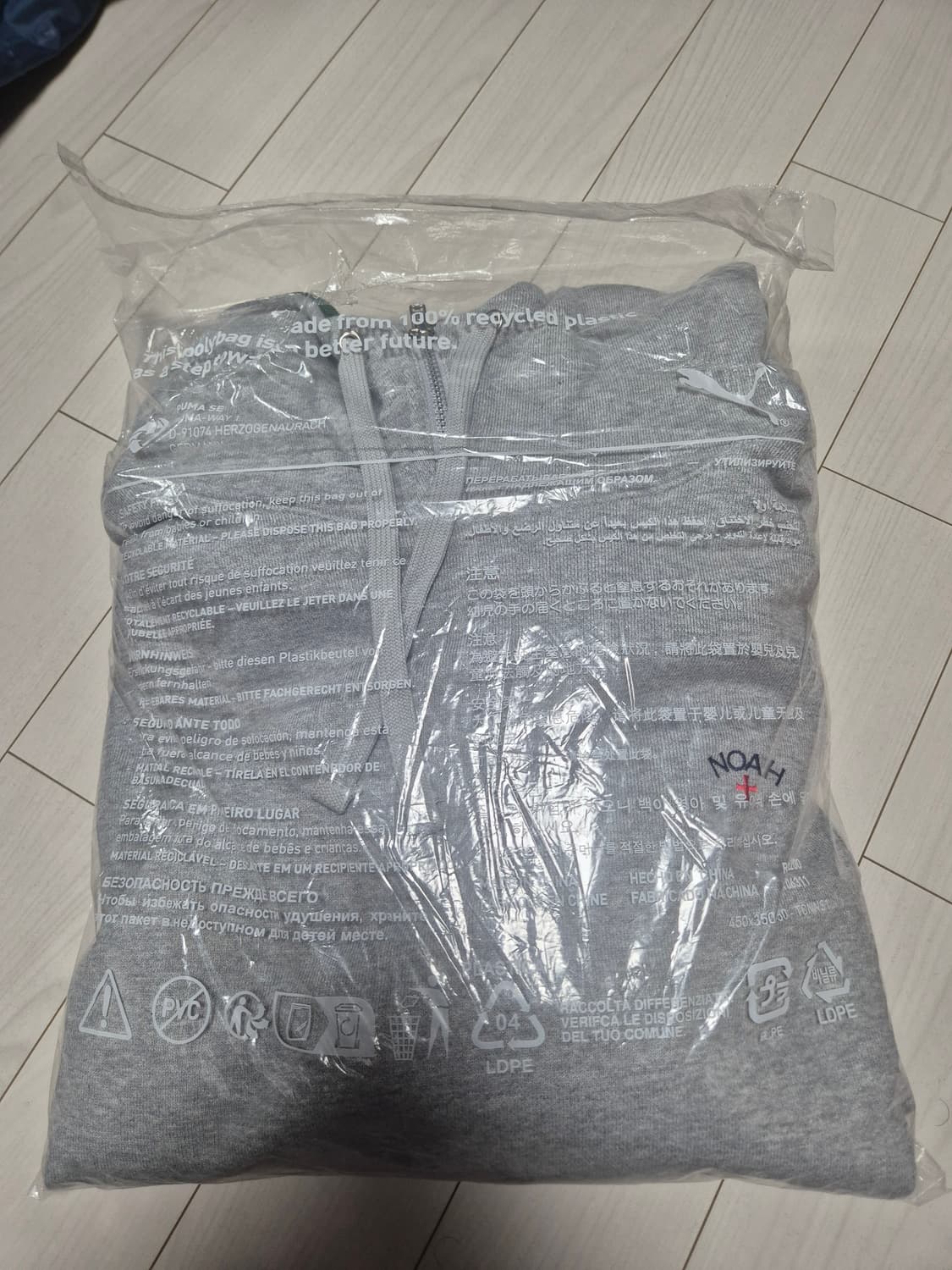 (새상품) 푸마 X 노아  반집업 후드 XL   상품이미지7