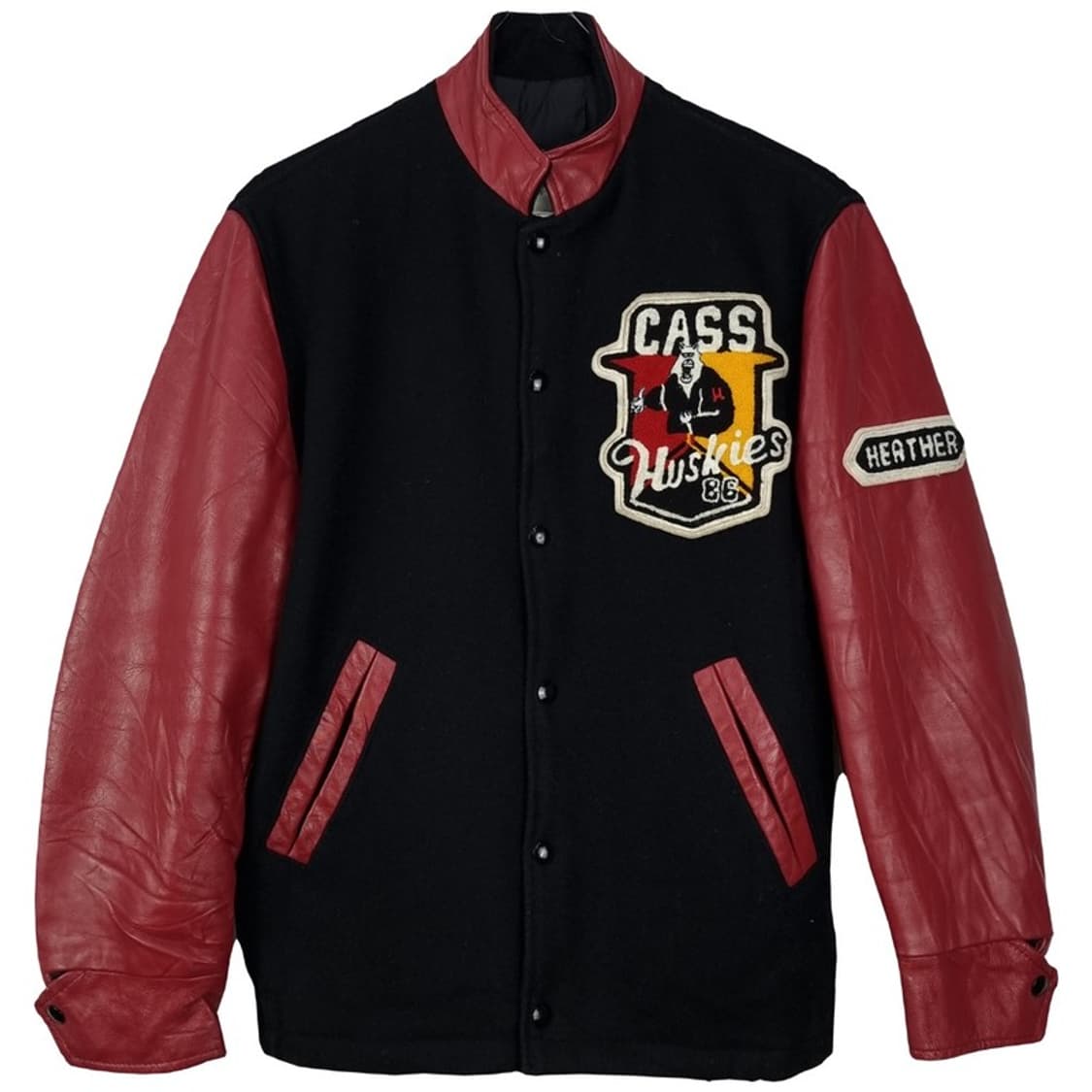 [아메리칸빈티지] 레더 슬리브 빈티지 바시티 자켓 M18506 상품이미지2