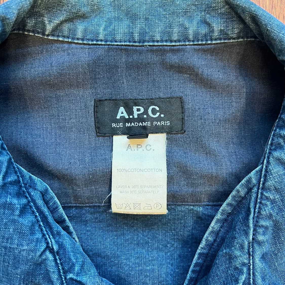 [XS]아페쎄 A.P.C 투포켓 데님 셔츠 상품이미지3