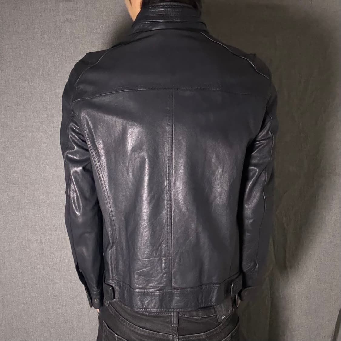 lamb skin leather jacket 상품이미지6