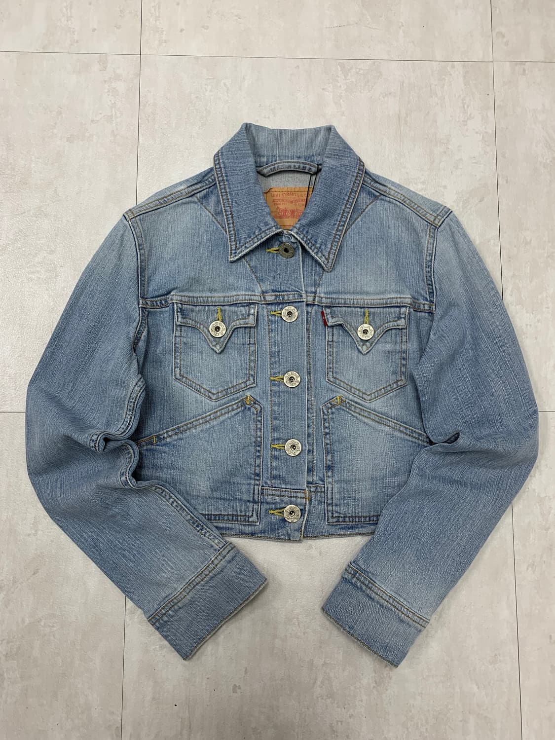 리바이스 연청 크롭 데님 자켓 #129 상품이미지1