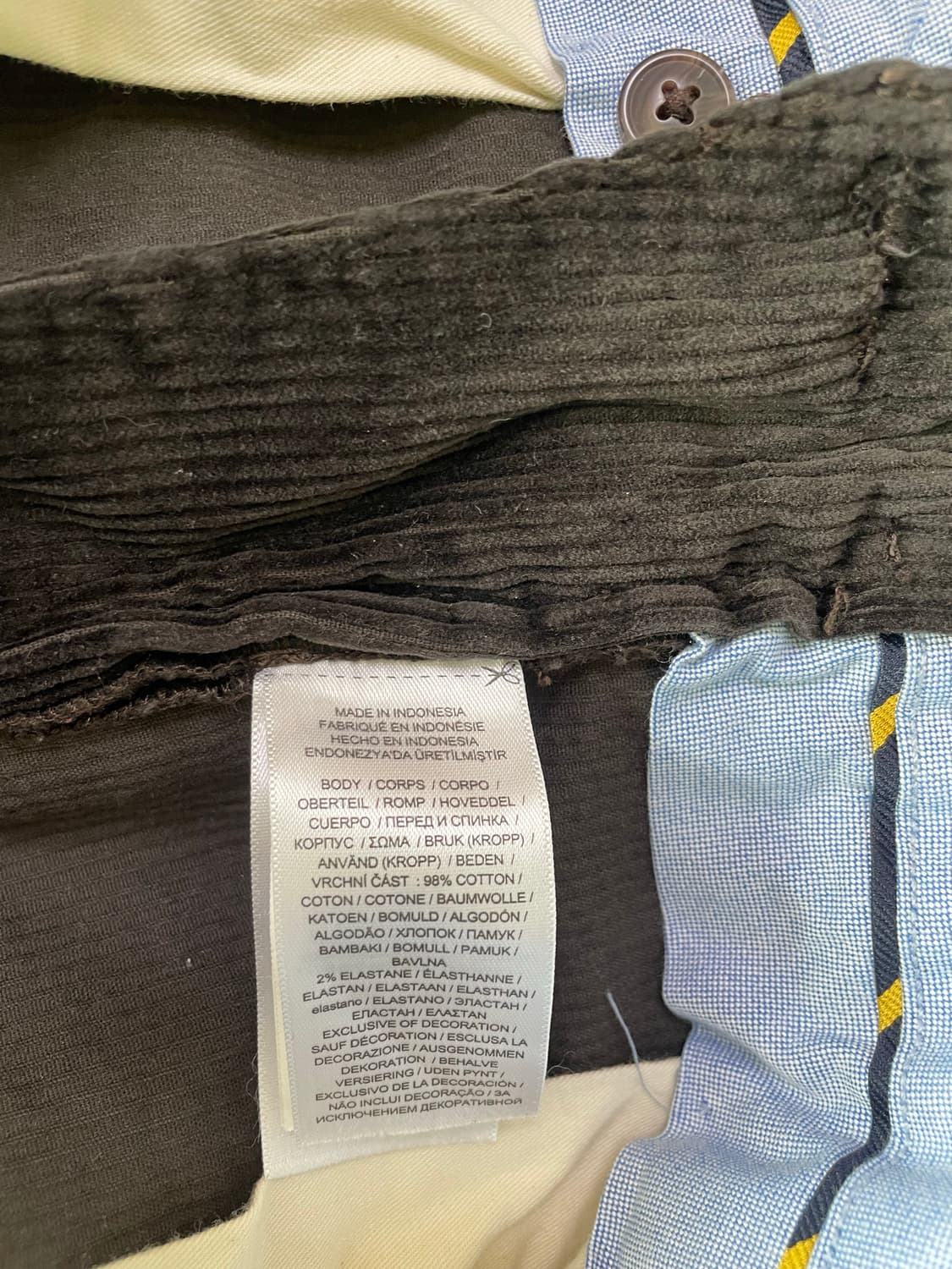 폴로 랄프로렌 브라운 코듀로이 바지 32/32 상품이미지3