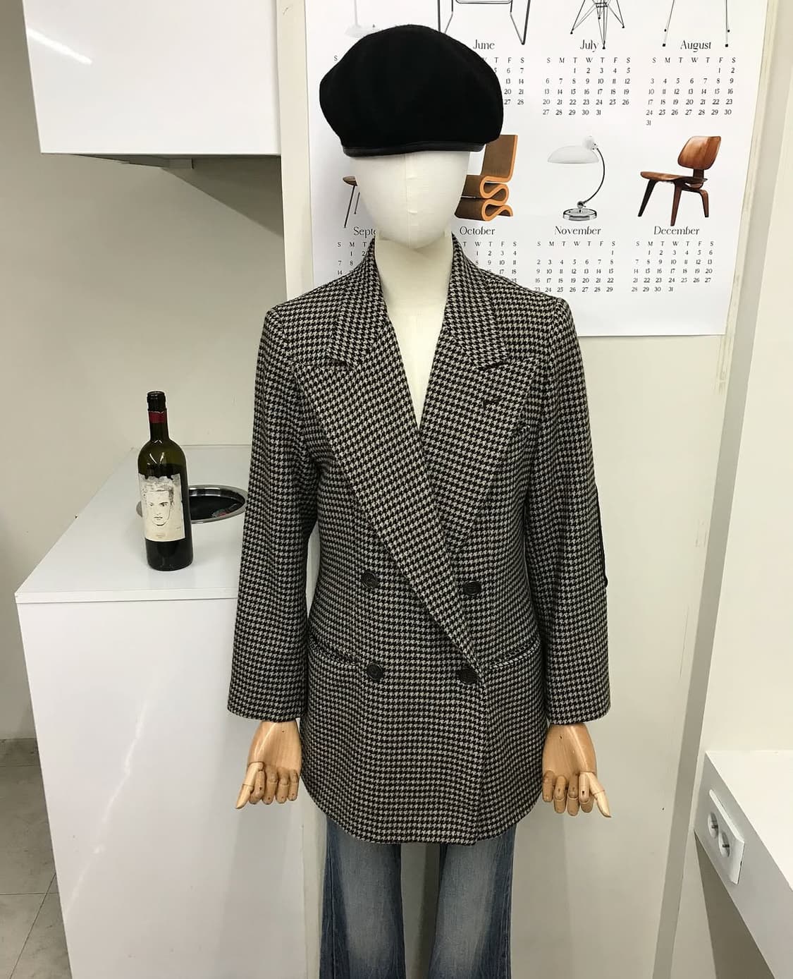 폴로 하운드체크 더블 울 코트 상품이미지7