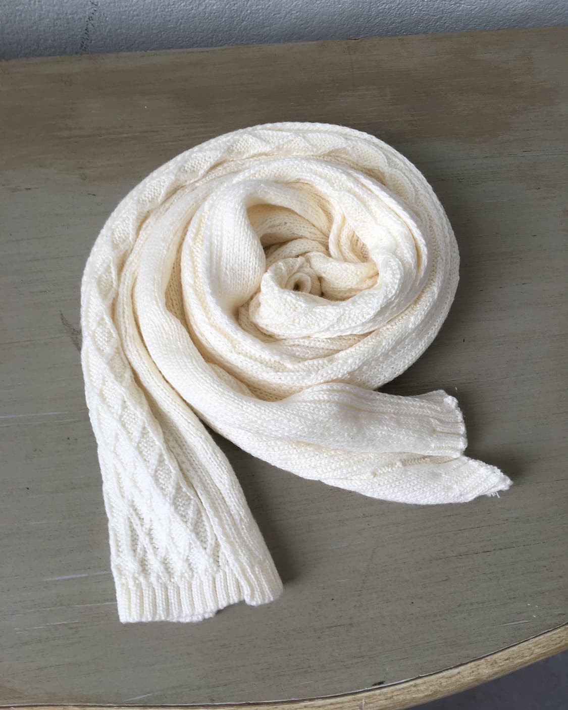 cable pattern knit muffler 상품이미지1