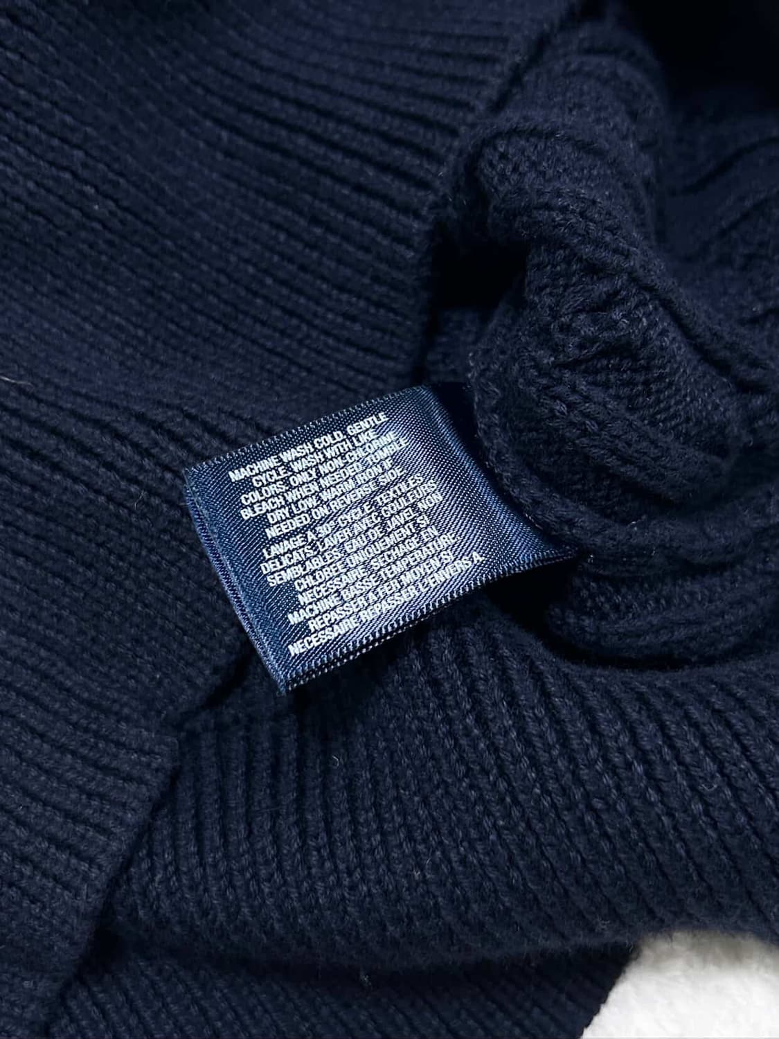 폴로 핑크포니 네이비 리본 케이블 가디건 상품이미지9