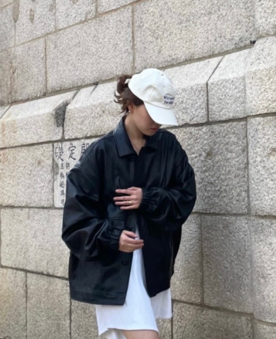 Mone 모네마켓 (리본빛) 버킨 레더 자켓 상품이미지2