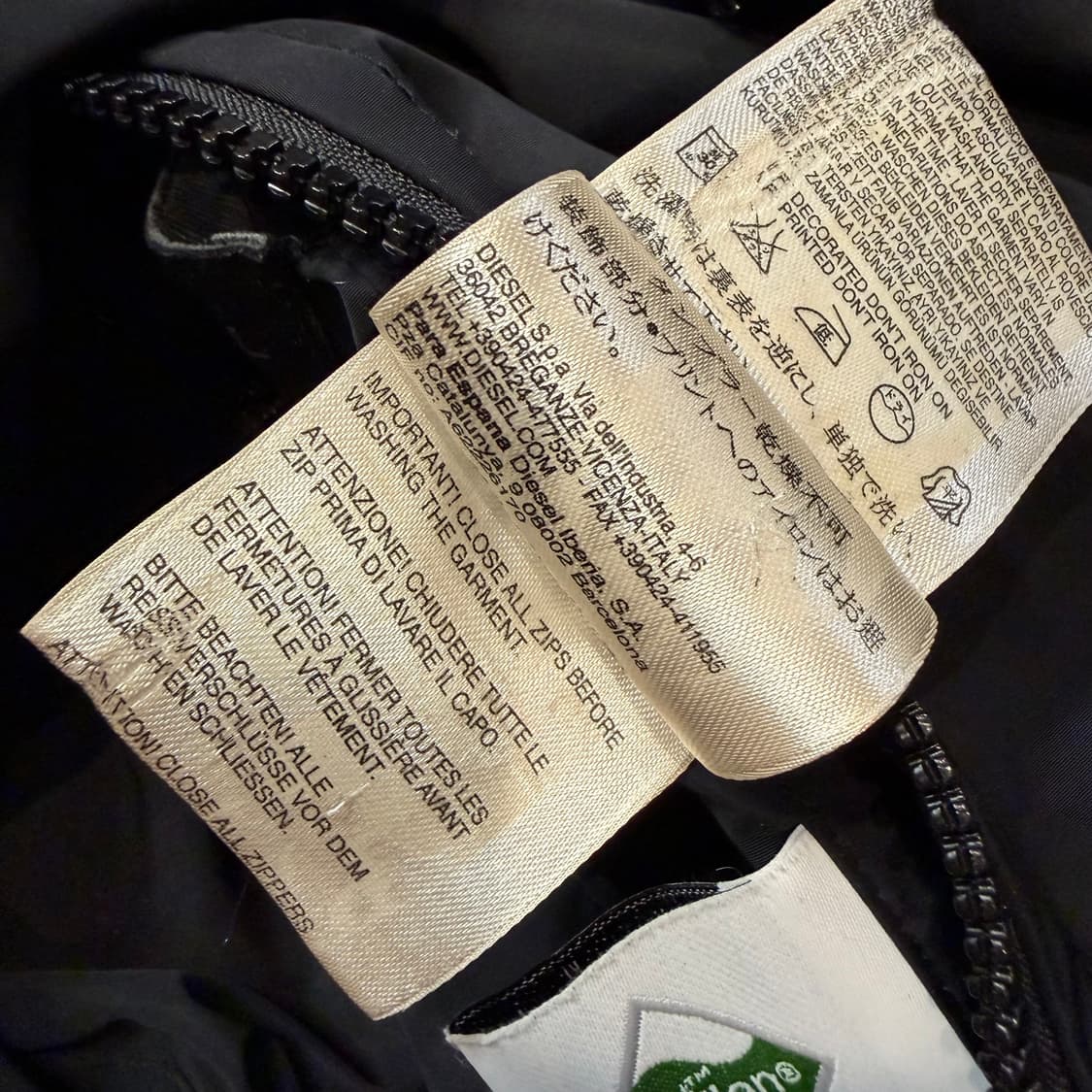 디젤 모히칸 백 로고 프린팅 리버서블 메쉬 자켓 상품이미지7