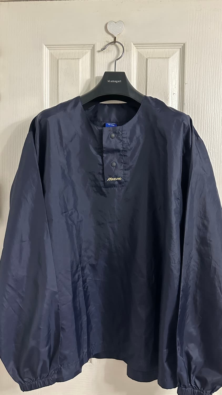 미즈노 빅엠 바람막이 아노락 트레이닝 하프버튼 풀오버  상품이미지1