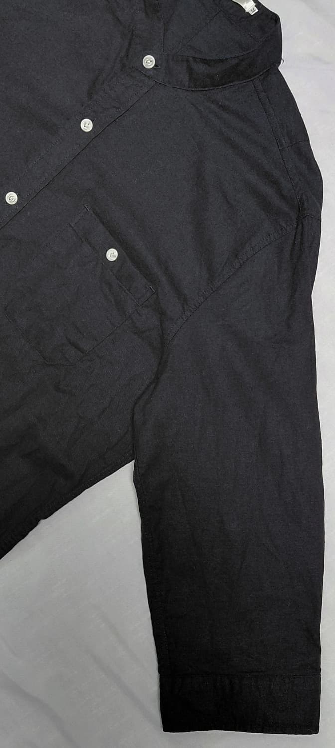 Oval Dice 린넨-코튼 차이나카라 7부소매 셔츠 (L) 상품이미지3