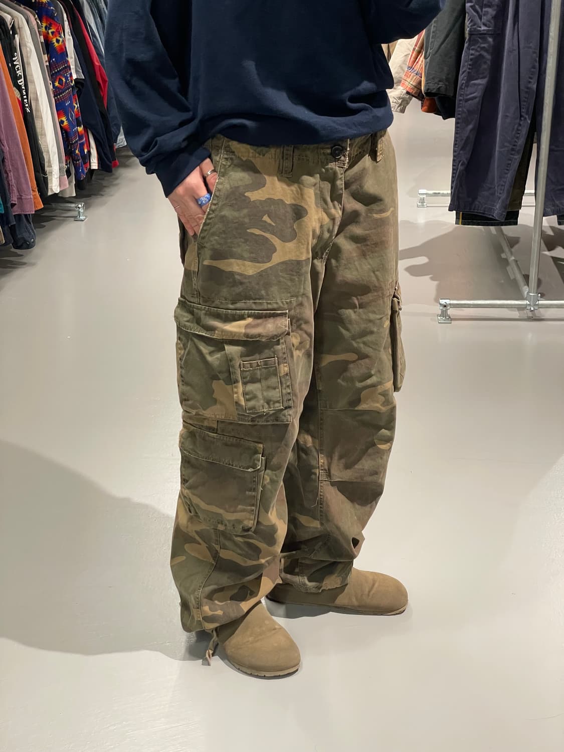 빈티지 y2k 카모플라주 카고 팬츠 상품이미지1