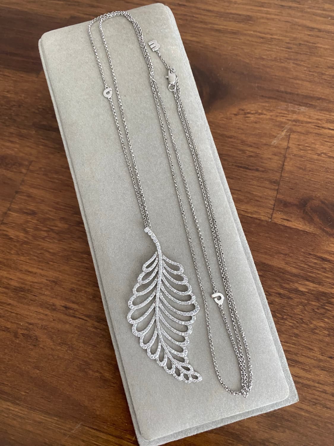나뭇잎 모티브 실버 펜던트 목걸이(925) 상품이미지2