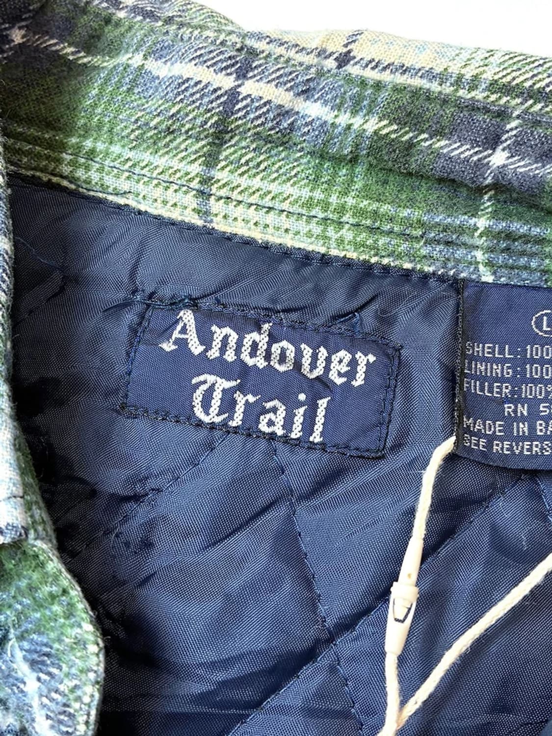Andover Trail 90s USA 퀄팅 플란넬 셔츠자켓 PN5244 상품이미지6
