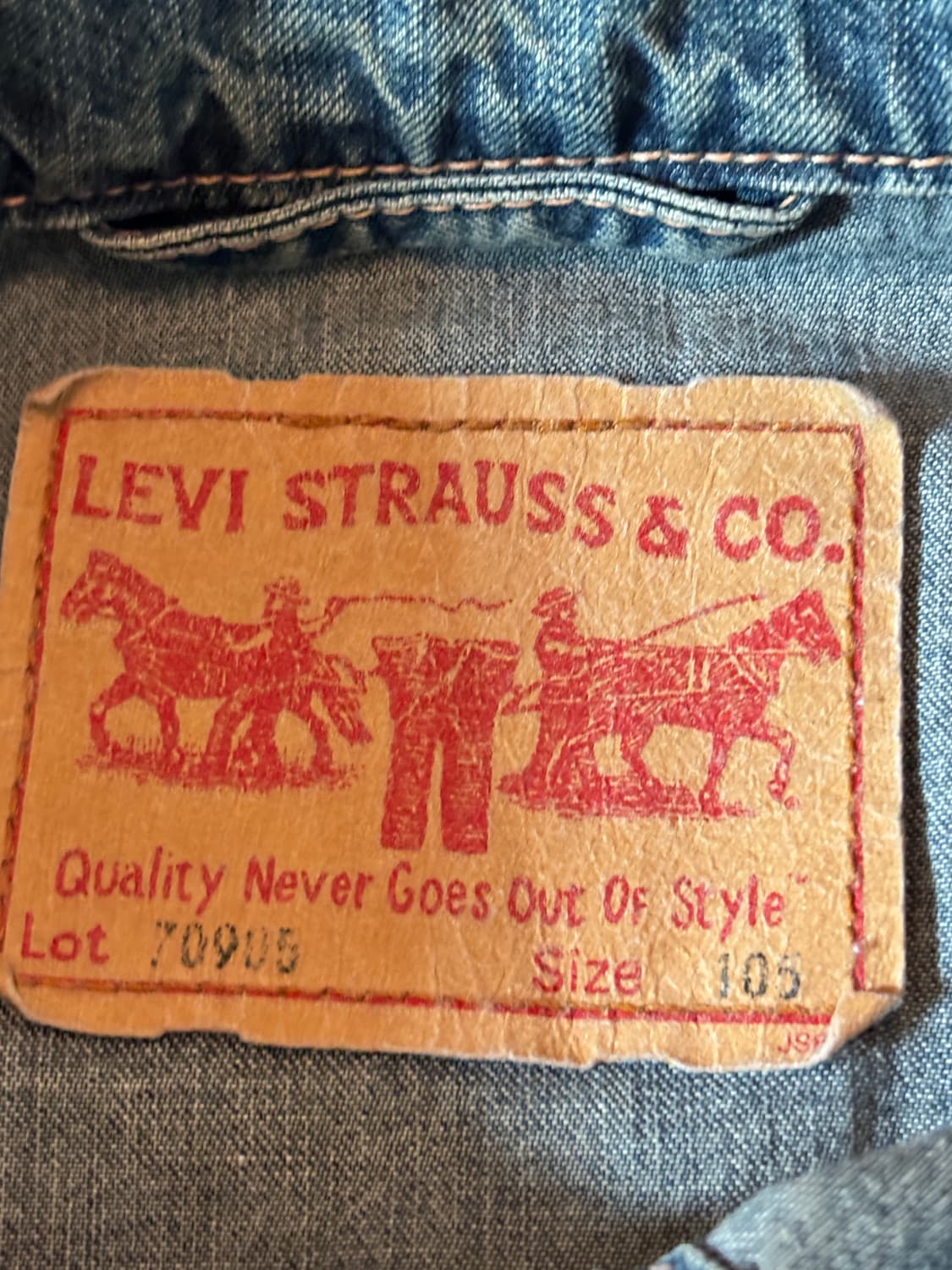 리바이스 타입원 데님 자켓 105 상품이미지4