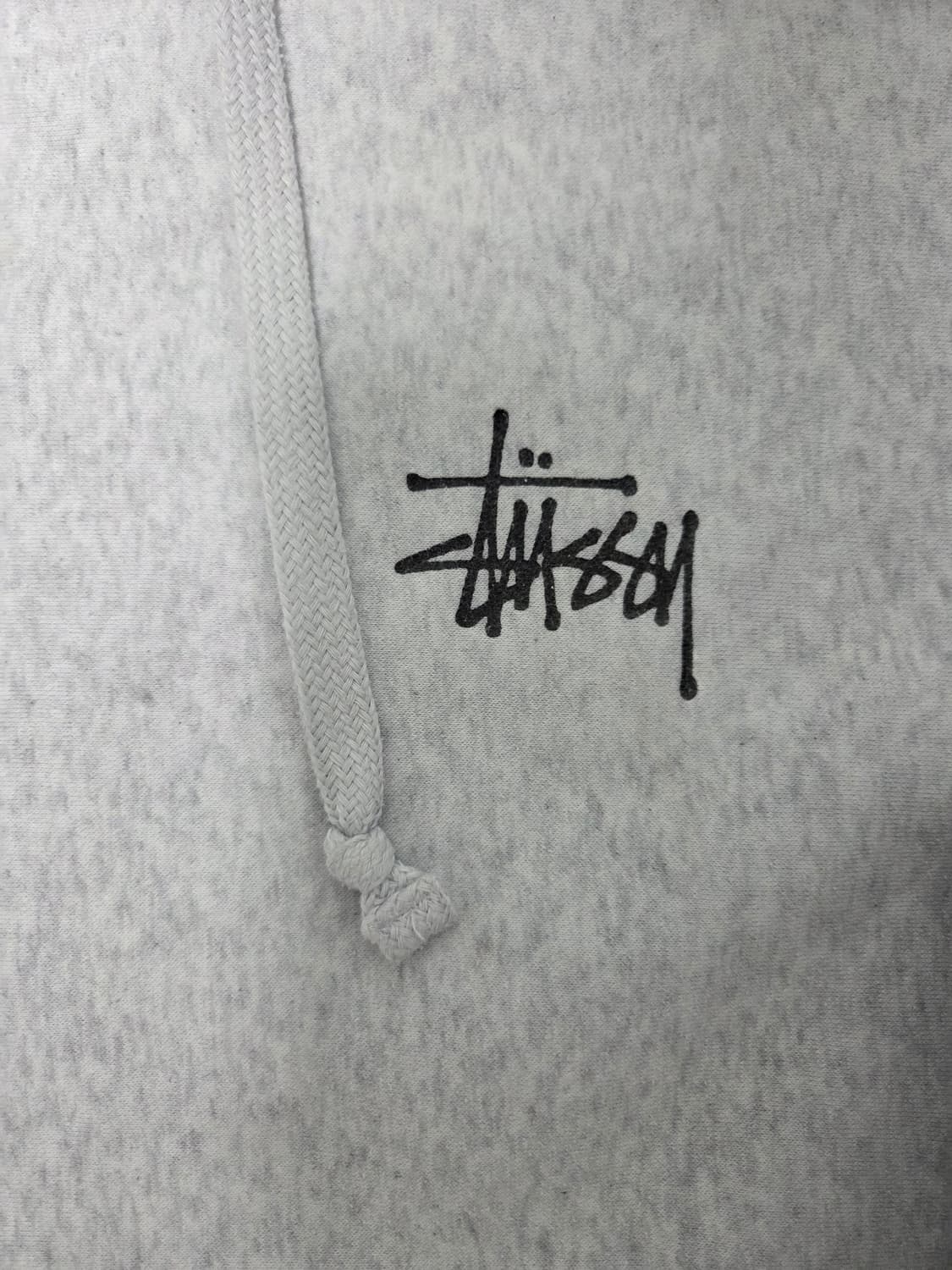 스투시 베이직 로고 후드티 그레이 상품이미지2