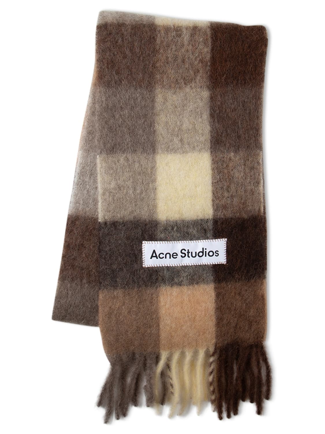 아크네스튜디오 모헤어 알파카 체크 목도리 상품이미지3