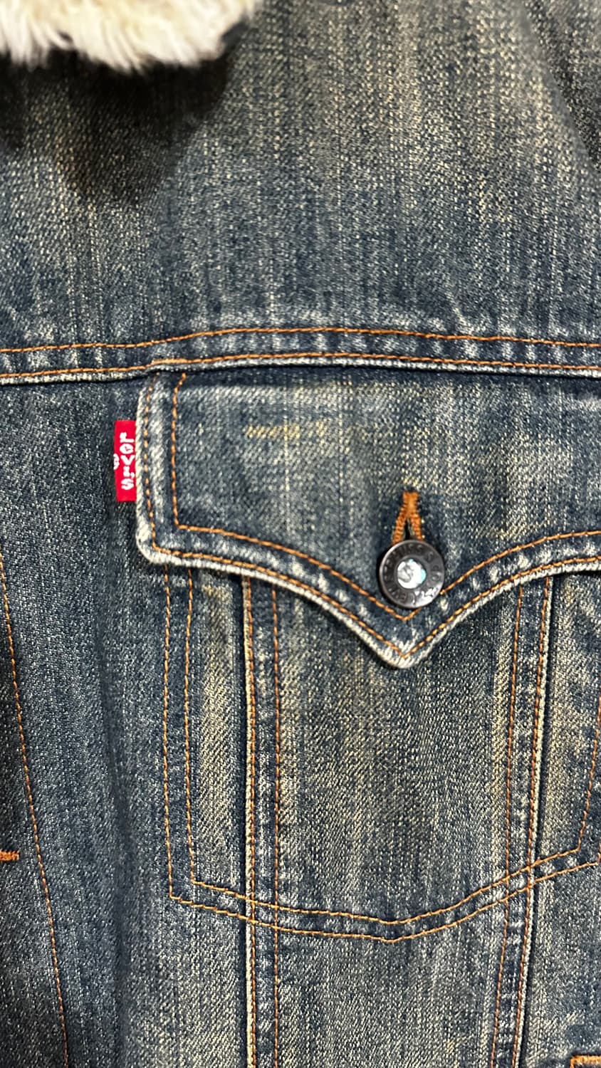 리바이스 데님 쉐르파 트러커 양털 자켓 L 상품이미지3