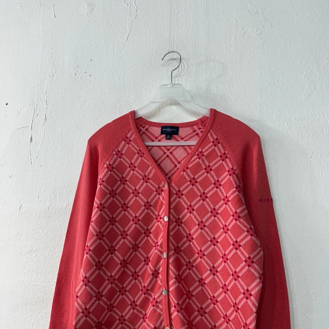 버버리 골프 가디건 여성M 상품이미지2