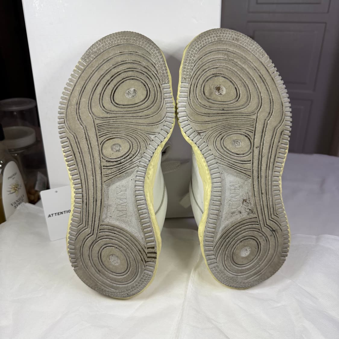 메종 미하라야스히로 웨인 VL OG 솔 레더 로우탑 스니커즈 상품이미지7