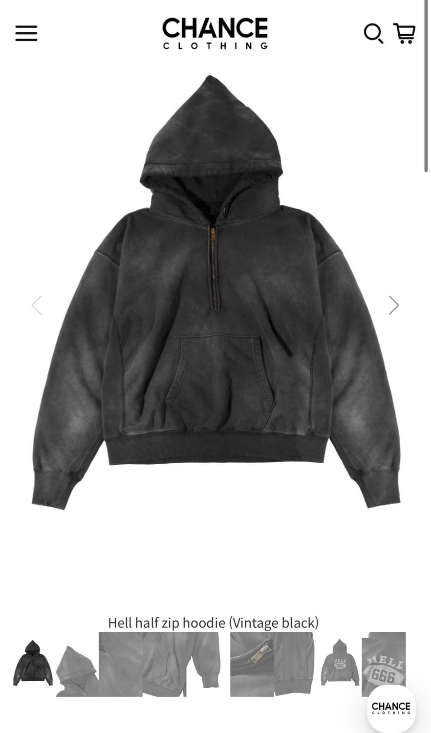[M] 더 긱스 Hell half zip hoodie 상품이미지1