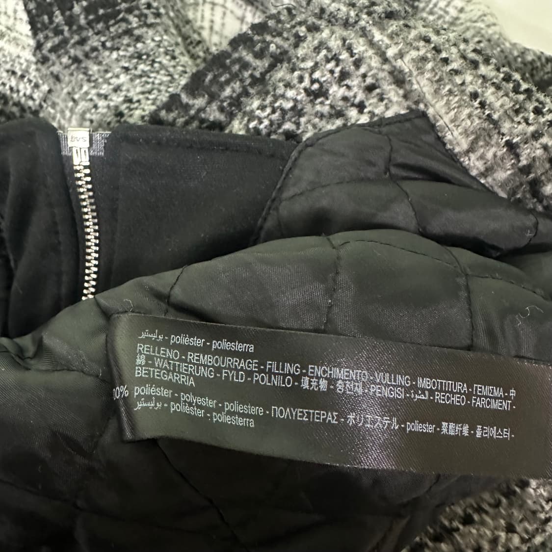 M 95-100 자라맨 오버핏 투포켓 옴브레체크 플란넬점퍼 상품이미지7