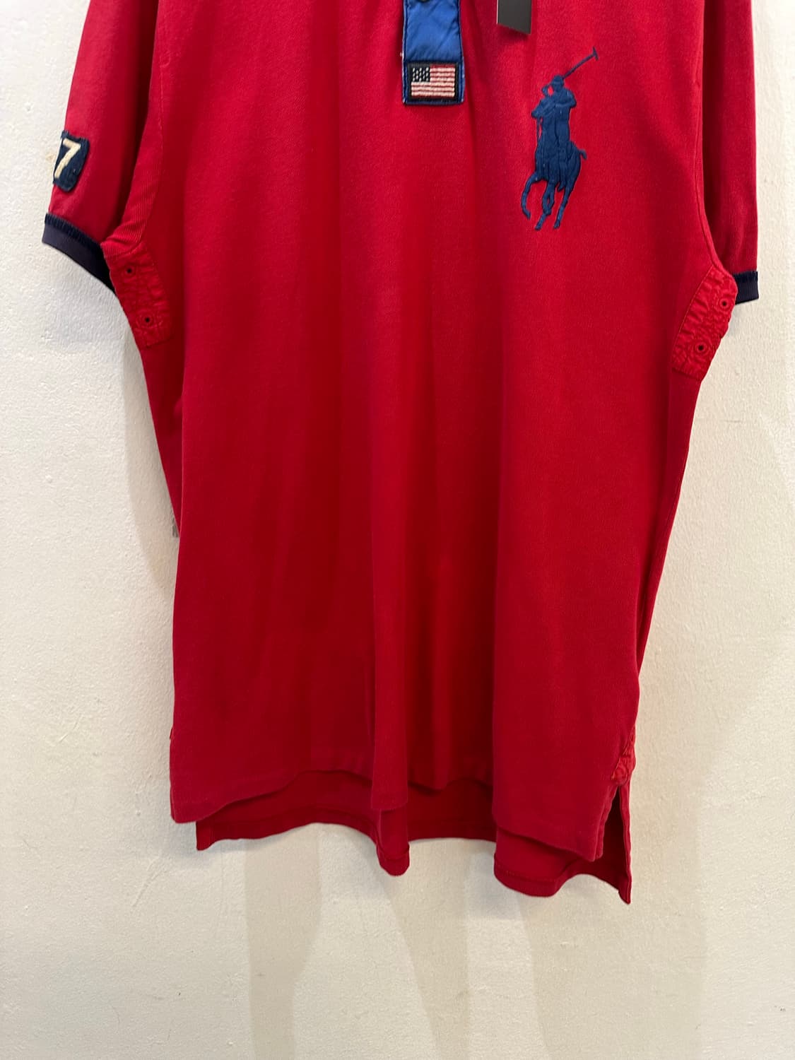 Polo collar red 상품이미지3