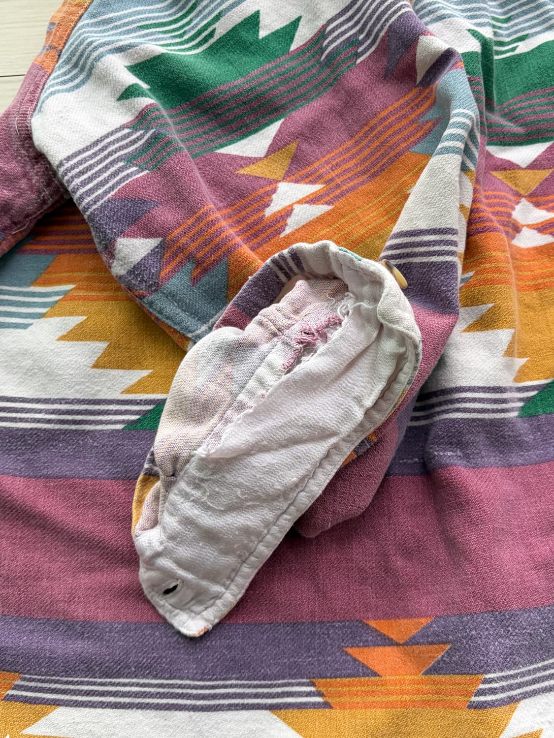 90s 아메리칸 빈티지 나바호 플란넬 셔츠 L (100) 상품이미지5