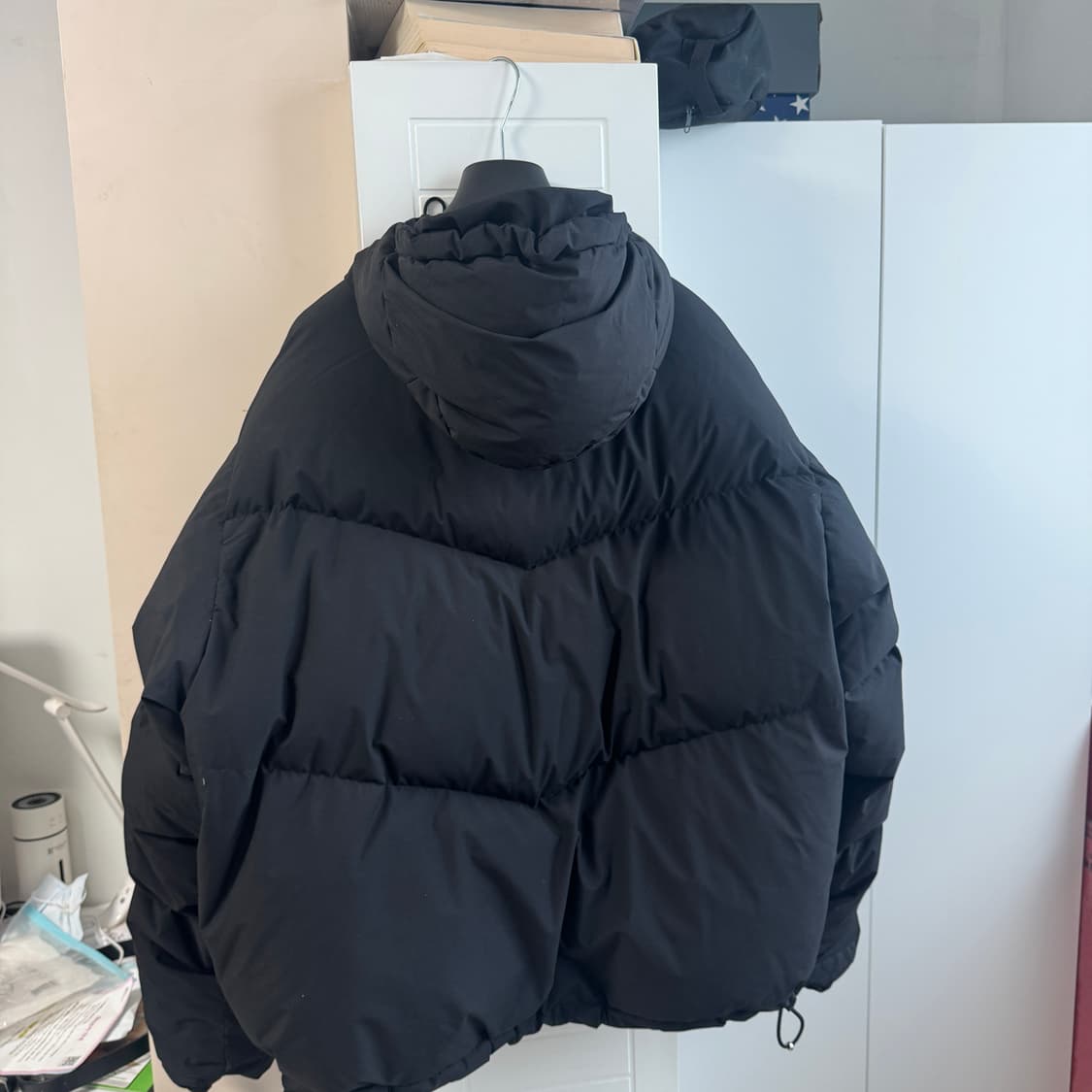 애프터프레이 쉘후디 푸퍼 다운 재킷 블랙 xl 상품이미지2