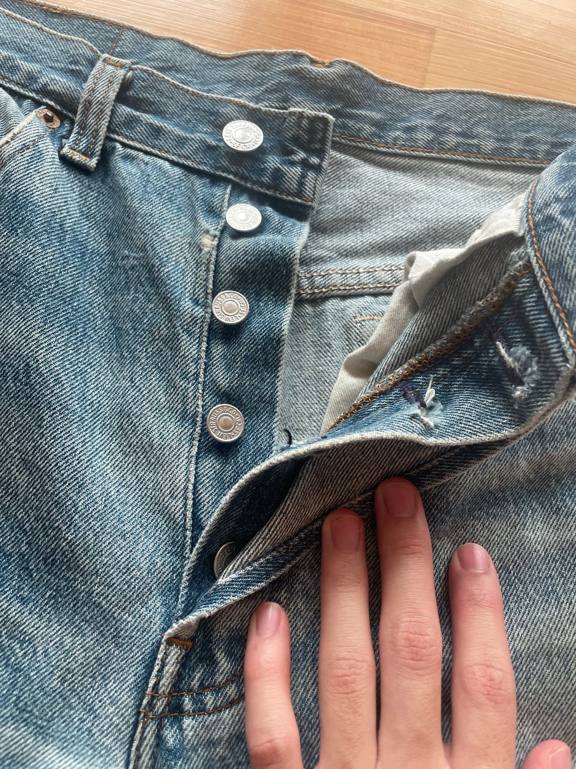 [28~29사이즈] 리바이스 501 빈티지 데님 연청 상품이미지5