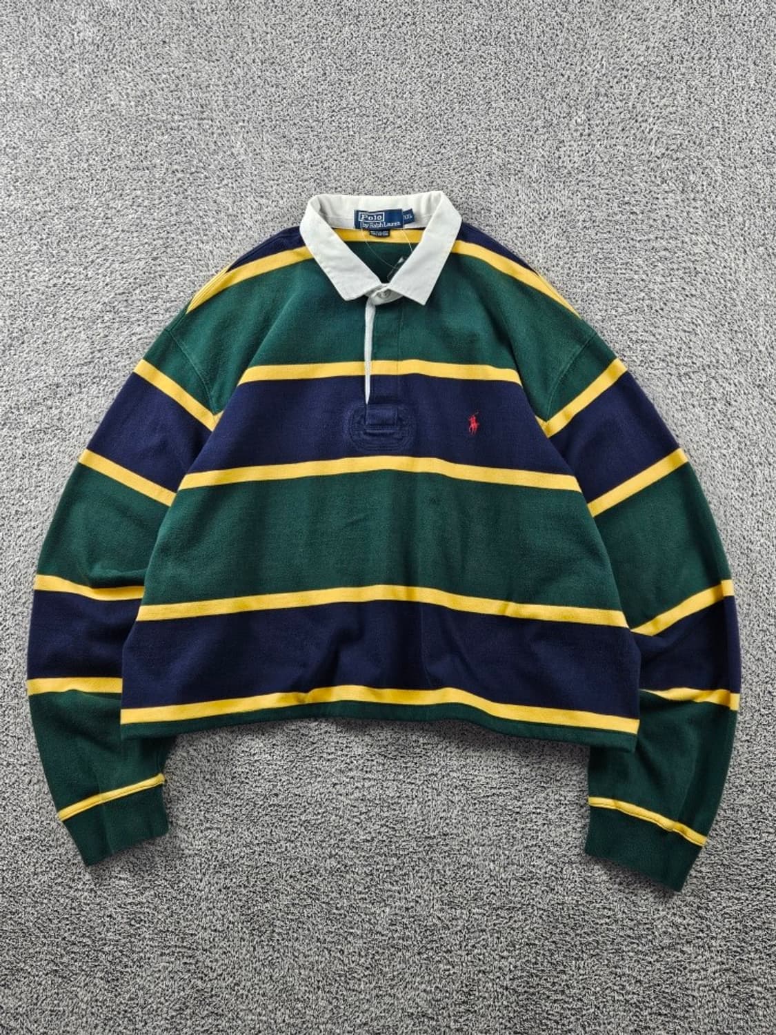폴로랄프로렌 크롭 커스텀 스트라이프 럭비 티셔츠 (2XL) / 11419 상품이미지1