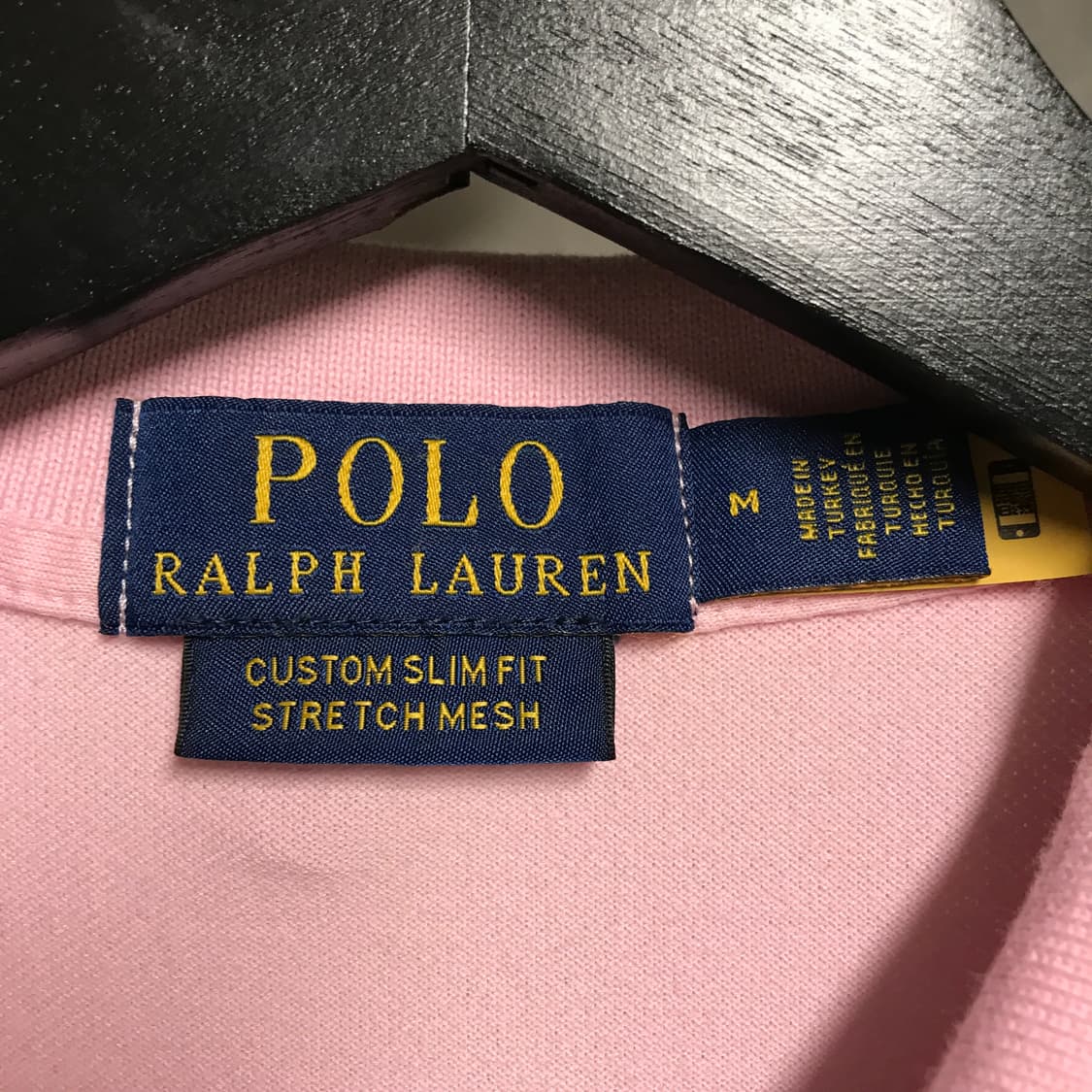 폴로 랄프로렌 QR PK 반팔 카라티 핑크 M 상품이미지5