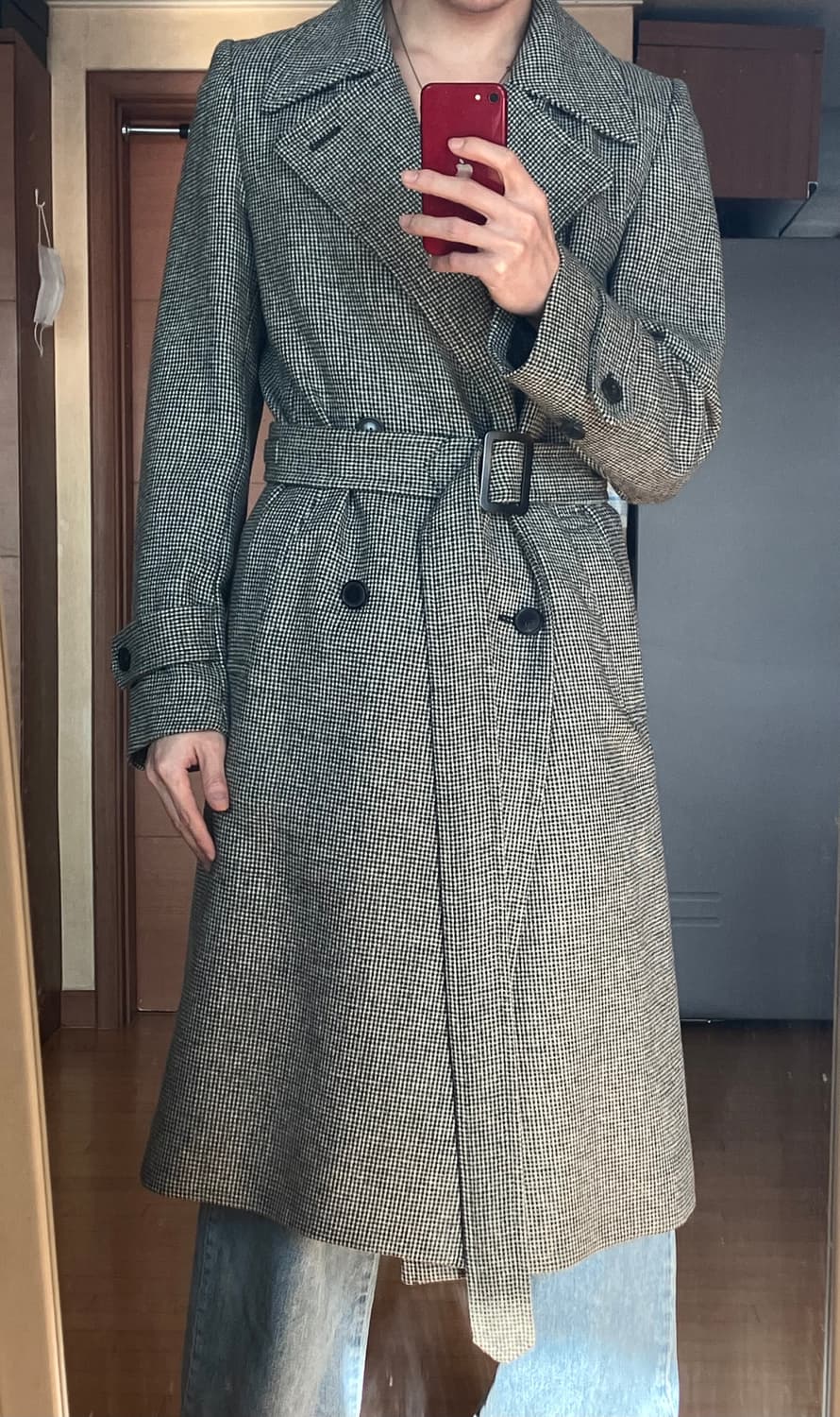 드리스반노튼 트위드 롱코트 상품이미지2