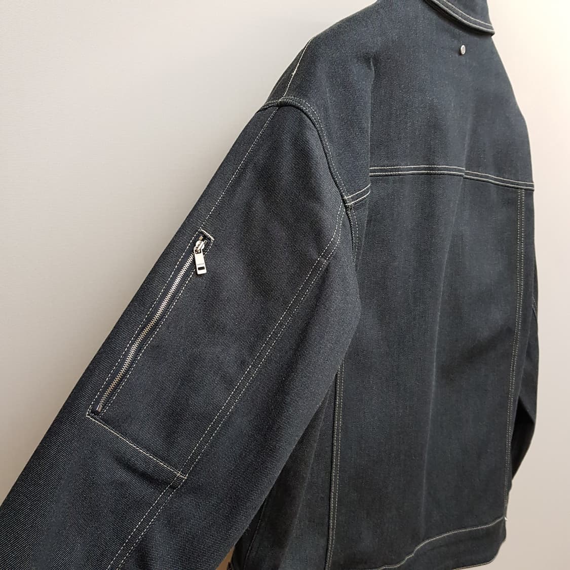 한섬 시스템옴므 2021 스티치 라인 데님 자켓 100사이즈 상품이미지4