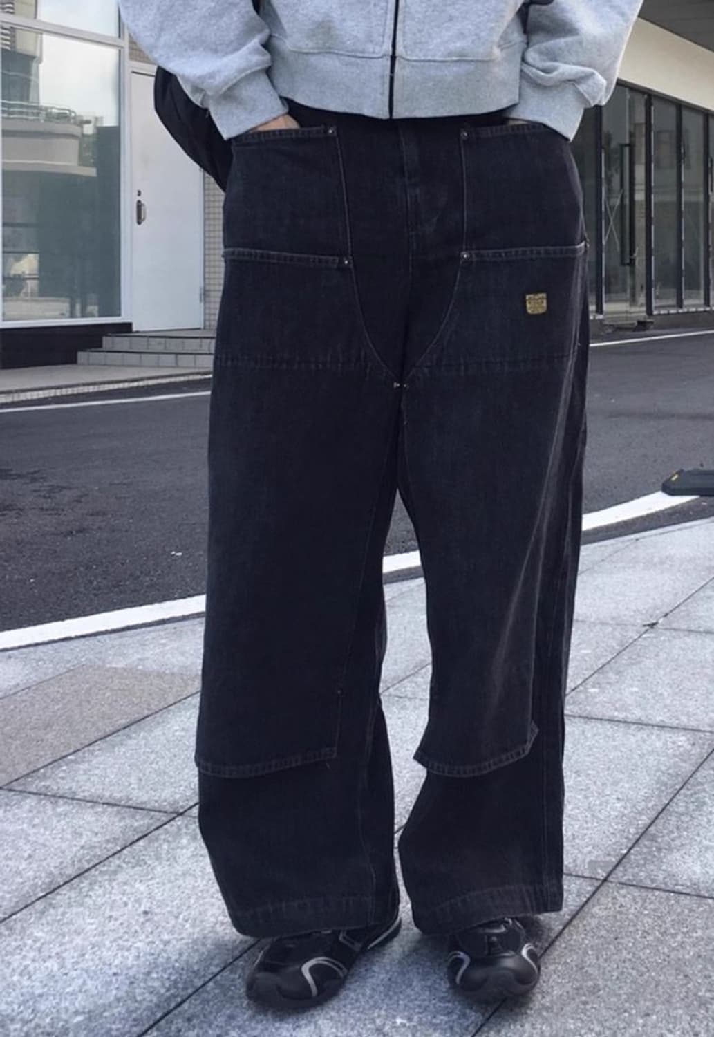 (2) KAPITAL 캐피탈 14온스 더블니 이지 배기팬츠 상품이미지5