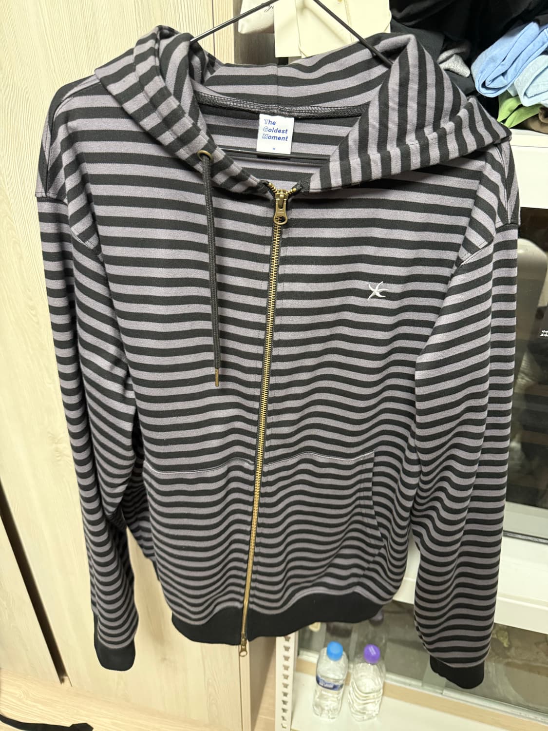 TCM stripe hooded zip-up 상품이미지1