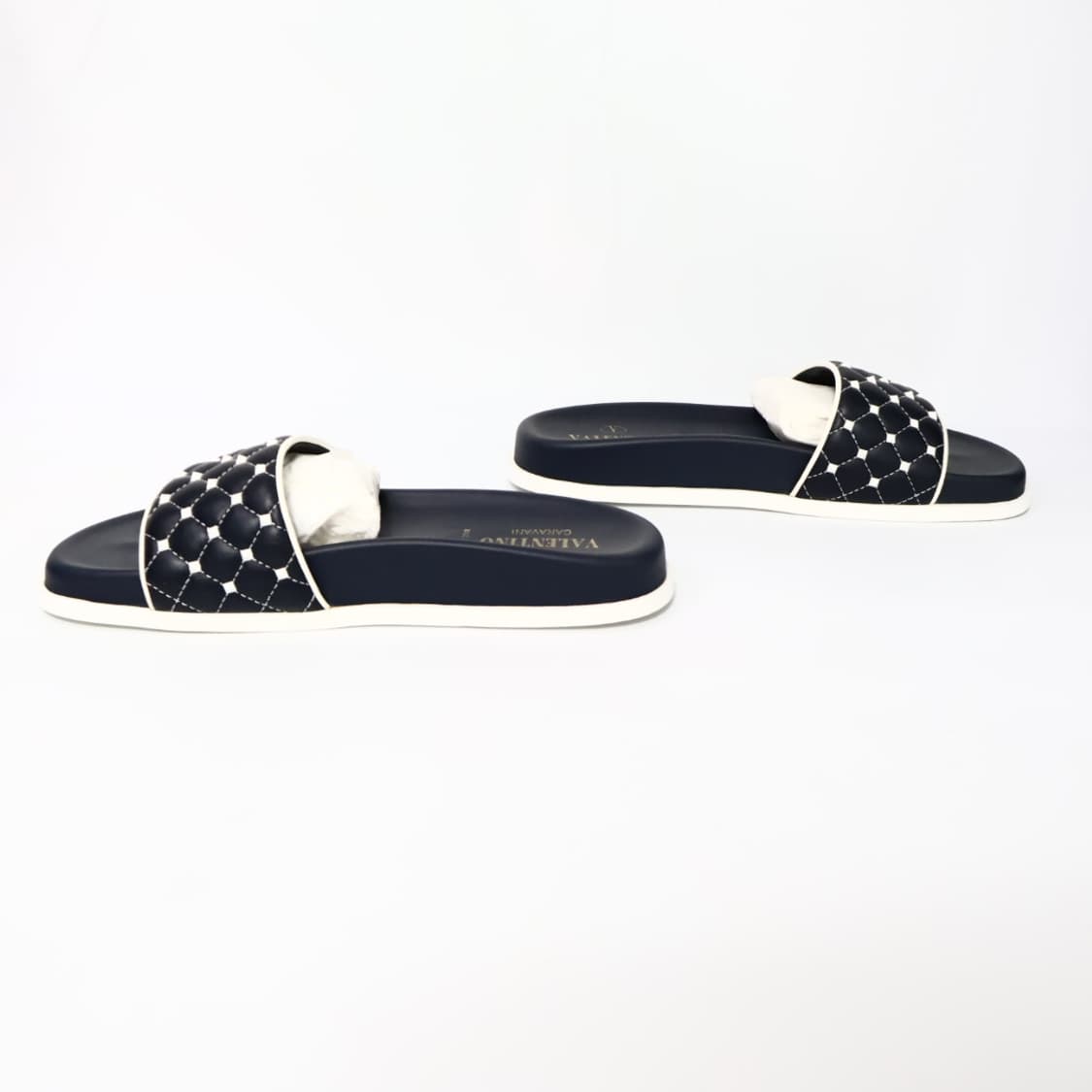 발렌티노 네이비 락스터드 스파이크 슬리퍼 36/230 상품이미지4