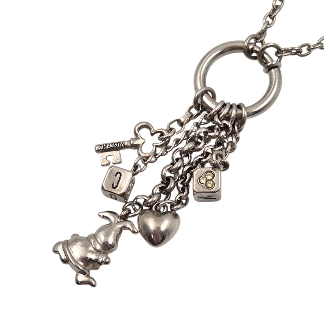 04s 이탈리아 모스키노 토끼 주사위&열쇠 목걸이 상품이미지1