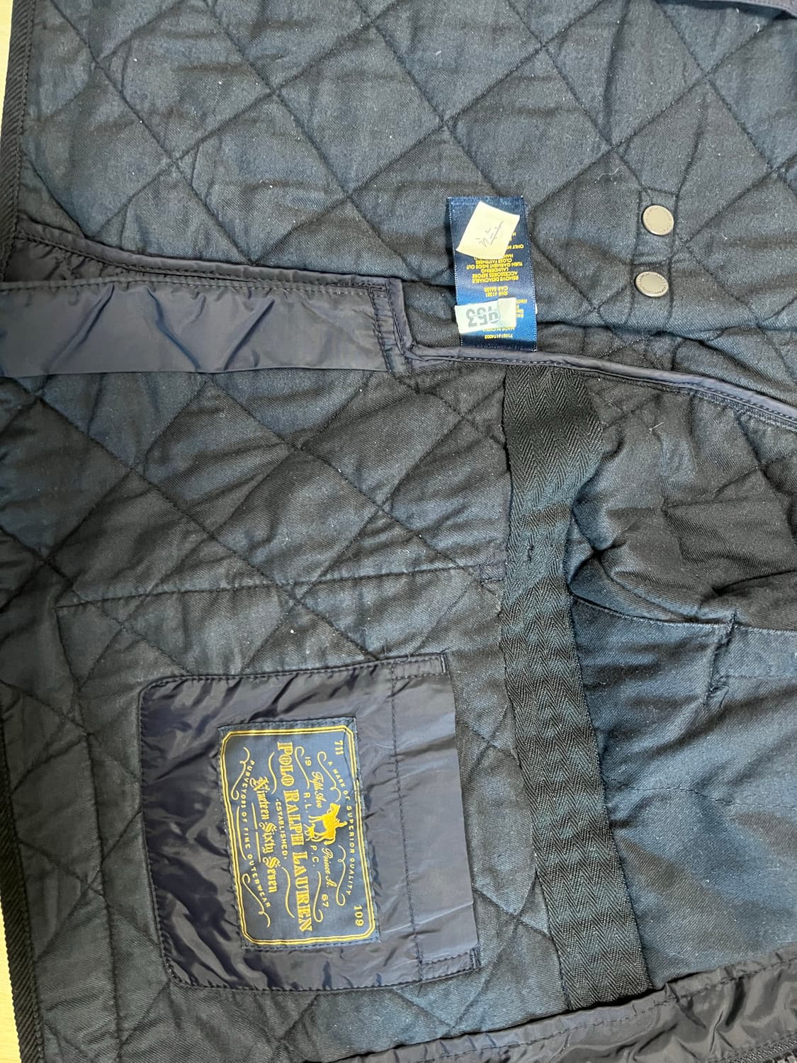 폴로퀄팅자켓 M사이즈 네이비 상품이미지2