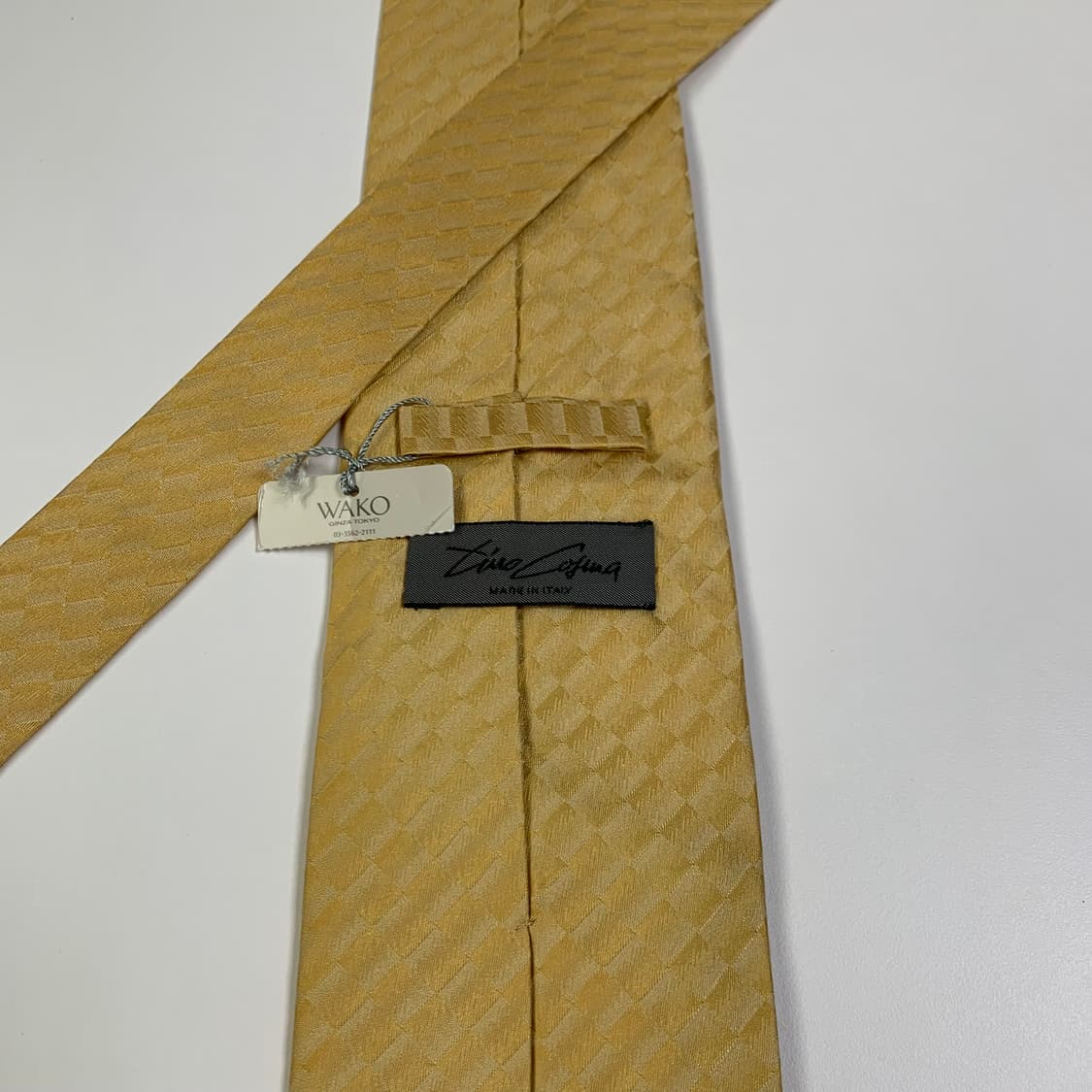 와코(WAKO) 이탈리아 실크 골드 자카드 넥타이 A+등급 상품이미지5