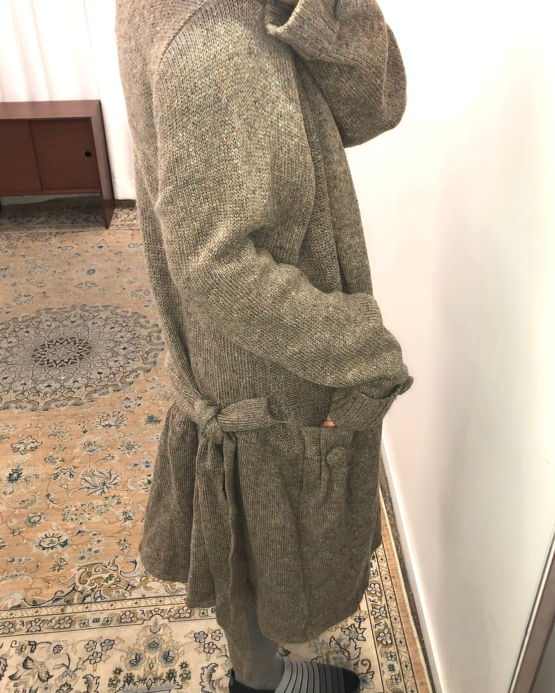 브라운 롱 가디건 상품이미지3