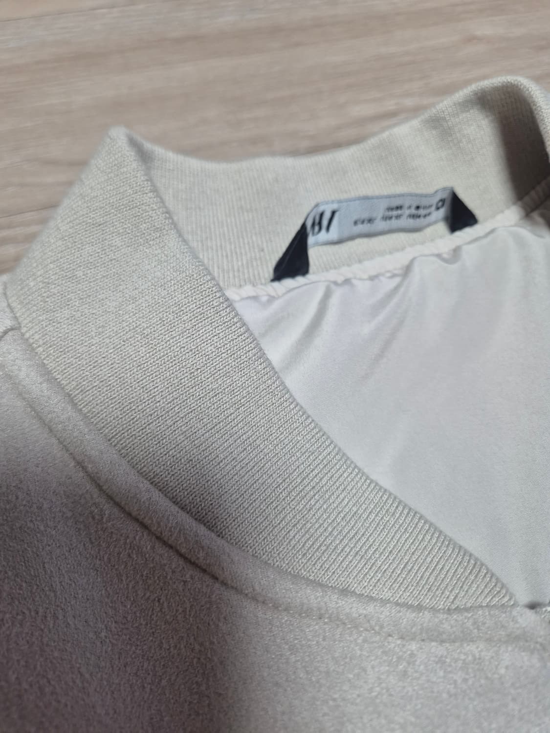 (새제품) 자라 / 에코 스웨이드 봄버 베이지 / XL 상품이미지5