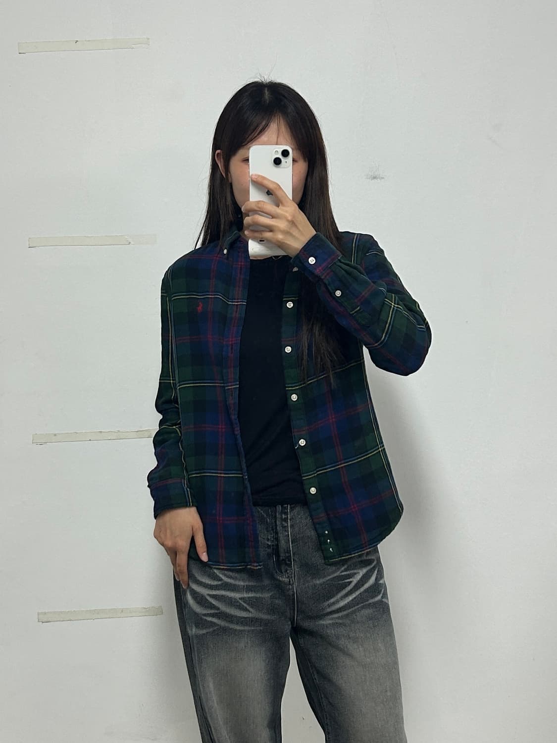 폴로 랄프로렌 포니로고 타탄 체크 셔츠 상품이미지2