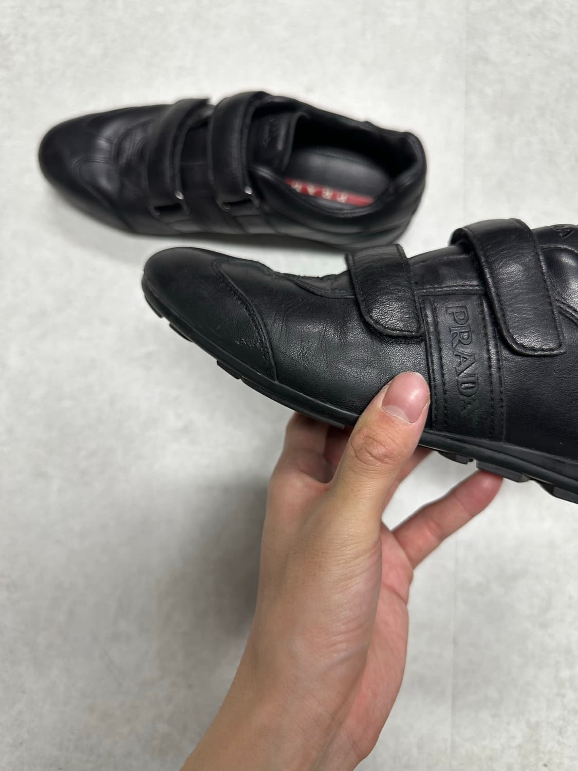 프라다 스포츠 레더 벨크로 상품이미지6