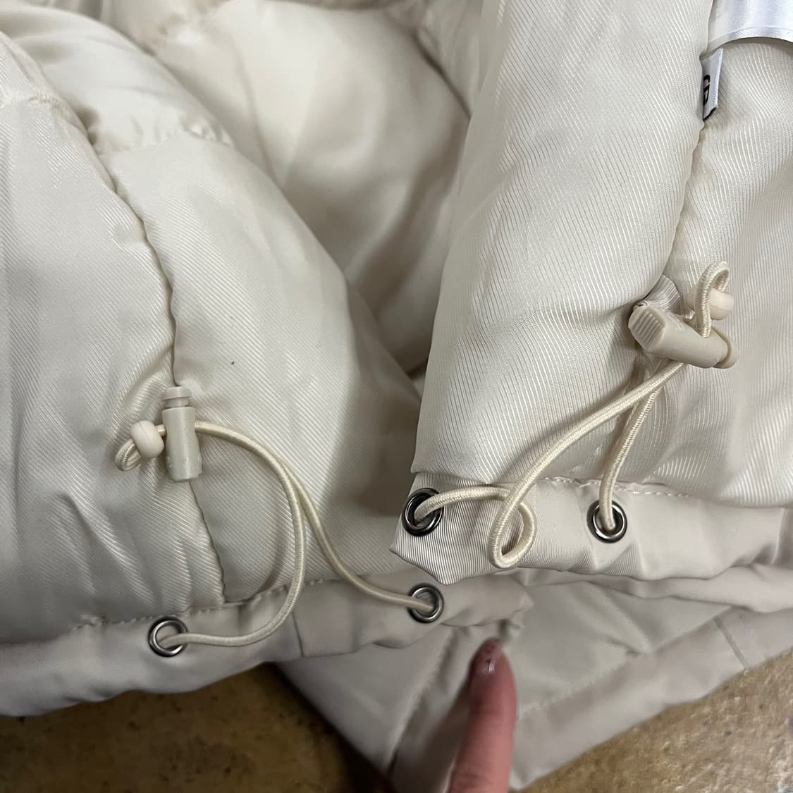 [정품/L] 코드그라피 덤블 숏패딩 아이보리 b17 상품이미지7